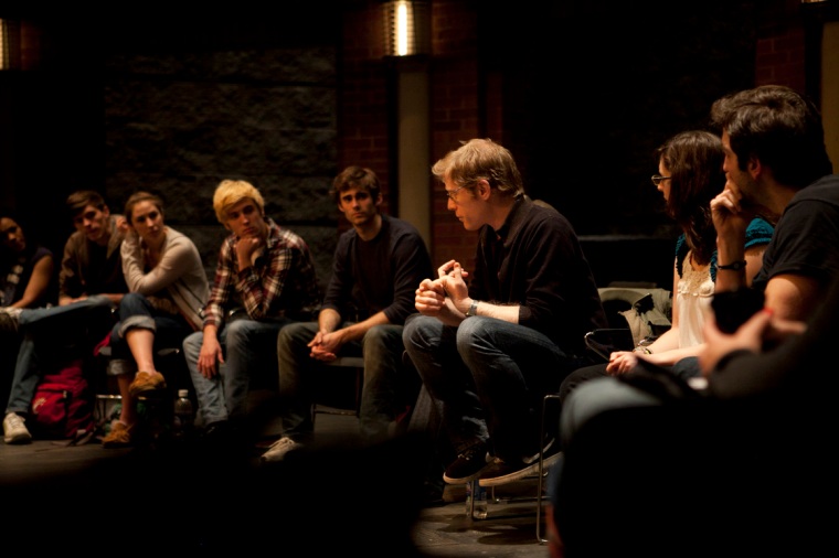"Rent" actor Anthony Rapp gives a master class for CCM's "Rent" cast members. Photography by Ashley Kempher.