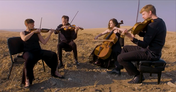 CCM String Quartet-in-residence, the Ariel Quartet.